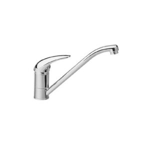 PLF002551 MONOCOMANDO LAVELLO MONOFORO CANNA TUBO C/FLEX CROMATO PLANET FRISONE