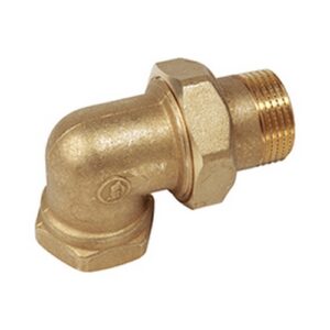 R19X017 RACCORDO 3-PEZZI CURVO CROMATO G 1-1/2”F x G 1-1/2”M GIACOMINI