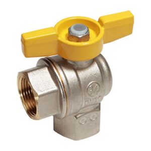 R783GBX005 Valvola a sfera a squadra, attacchi F-F,  Rp 1" GIACOMINI