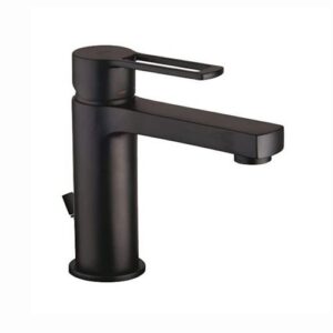 RIN075NOES Rubinetto miscelatore lavabo  scarico automatico water saving nero Ringo PAFFONI