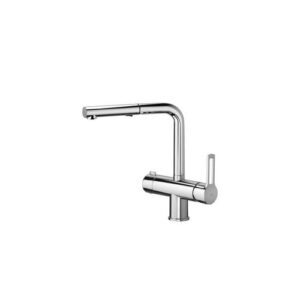 RIN295CR-MET Rubinetto miscelatore lavello monoforo con canna orientabile RINGO PAFFONI