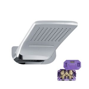 SD4096003CR Soffione doccia a parete Amsterdam getto pioggia e a cascata 550x230 cromato SPHERA