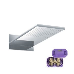 SD4098003CR Soffione doccia a parete Stockholm getto pioggia anticalcare cromato SPHERA