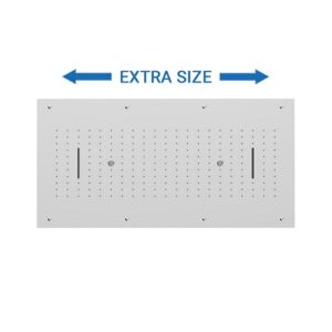 SD4959153CR Soffione Stardust a soffitto in acciaio 3 getti 1000x50mm cromato SPHERA