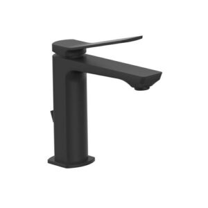 TI075NO Rubinetto miscelatore lavabo con scarico automatico nero opaco - Tilt PAFFONI