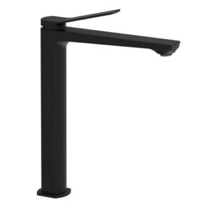 TI081NO Rubinetto miscelatore lavabo prolungato senza scarico nero opaco - Tilt PAFFONI