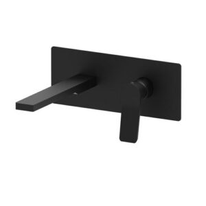 TI105NO Rubinetto miscelatore incasso lavabo 25x10cm nero opaco bocca 20cm - Tilt PAFFONI