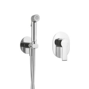 TQ15H1123551 KIT DOCCIA INCASSO CON SET DOCCIA SHUT-OFF CROMATO TONDO E QUADRO FRISONE