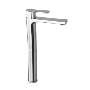 TQF203451 MONOCOMANDO LAVABO BE140 CON PROLUNGA C/SCAR.STOP&OPEN CROMATO TondoeQuadro FRISONE