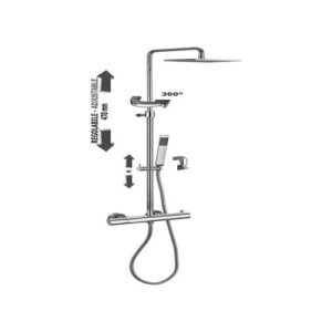 ZCOL641LIQCR Colonna doccia BIRILLO SQUARE PAFFONI