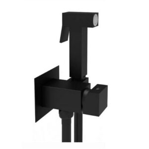ZDUP112NO Set bidet incasso quadrato con Rubinetto miscelatore in metallo nero Tweet PAFFONI