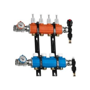 1011.06.40 Kit collettori modulari in polimero anticondensa 11+11 con valvole a sfera RBM