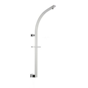 11103 Asta rettangolare in ottone cromato sezione 42×14 mm con deviatore DAMAST