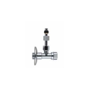 16138 RUBINETTO CASSETTA WC 2 DADI C/ROSONE ABS 3/8x3/8 ZAGI