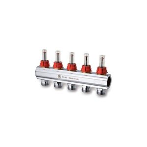 208CT-07-05 Collettore con flussimetro att.3/4" 1-1/4"x 5 vie TE-SA