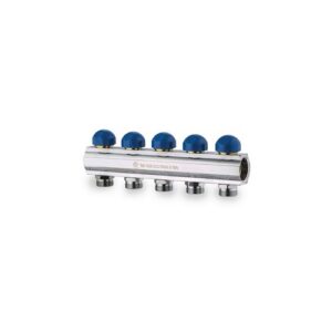 208VTC-07-12 Collettore con vitoni e cappucci att.3/4" 1-1/4"x 12 vie TE-SA - immagine 1