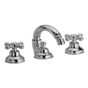 2110400 Gruppo per bidet 3 fori con piantane e scarico DedraFRATELLI FRATTINI