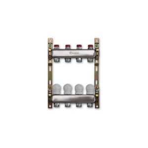 220A-06-08 Collettore inox con detentori att. 3/4" 1"x 8 vie TE-SA