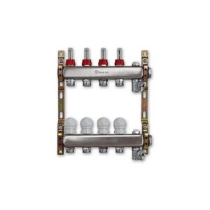 220ATT2-06-09D Collettore inox con flussimetri att.3/4" 1"x 9 vie TE-SA