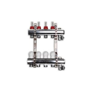 220FTT2-06-12D Collettore con flussimetri att.3/4" ribassato 1"x 12 vie TE-SA - immagine 1