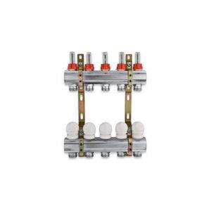 220TT-07-03 Collettore con flussimetri att. 3/4" 1-1/4"x 3 vie TE-SA