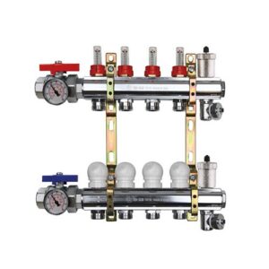 220TT2-07-11I3 Collettore con flussimetri e sfoghi aria automatici att.3/4" e kit I4 1-1/4"x 11 vie TE-SA - immagine 1