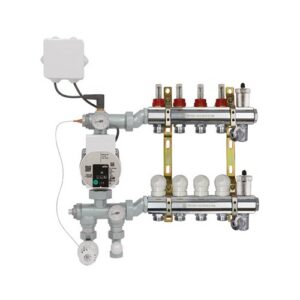 223VTTIN-06-05 Gruppo di regolazione impianto radiante verticale 1"x 5 vie TE-SA