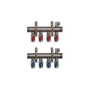 225ASF-08-11 Collettore inox con valvole a sfera 1-1/2"M x 3/4"x 11 vie TE-SA - immagine 1
