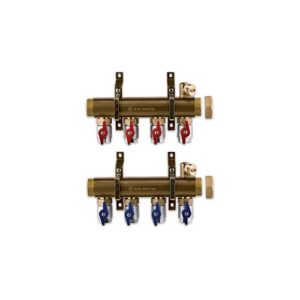 225SF-08-10 Collettore di distribuzione premontato att.3/4"F 1-1/2"M x 10 vie- Int.70 TE-SA - immagine 1