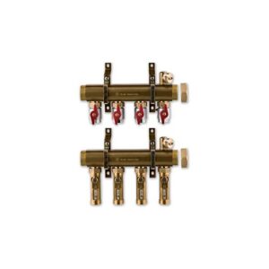 225ST-08-04 Collettore con valvole sfera e flussimetri 1-1/2"M x 4 vie - Int.70 TE-SA - immagine 1