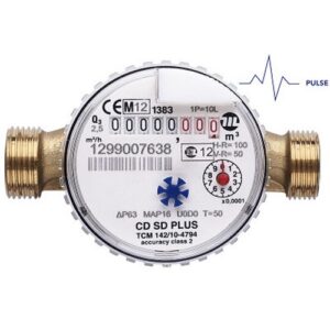 2564.04.00 Kit contatore AFS basse portate con lancia impulsi VC15LI 1/2" RBM - immagine 1
