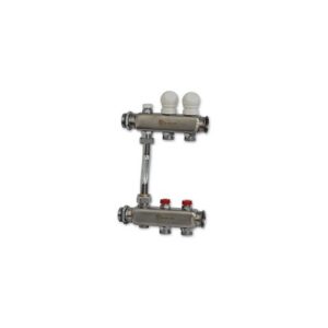 258A-06-03 Gruppo di distribuzione alta temperatura inox att. 3/4" 1"x3- ∆p 0,10 bar TE-SA