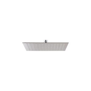 26531.21.018 Soffione quadro in acciaio con getto a pioggia, h. 2 mm 300x300mm cromo NEWFORM