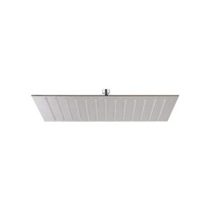 26532.21.018 Soffione quadro in acciaio con getto a pioggia, h. 2 mm 400x400mm cromo NEWFORM