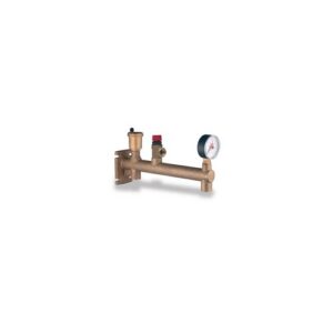 275-055 Collettore portastrumenti con valvole e manometri 3/4"Fx3/4"F TE-SA - immagine 1