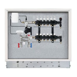 3691.06.50 Modulo di distribuzione preassemblato in kit da incasso 6 vie RBM