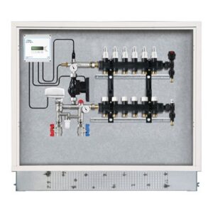 3691.14.60 Modulo di distribuzione preassemblato in kit da incasso 14 vie RBM