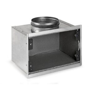 4212.36.26 Plenum bocchetta isolato con attacco per tubo flex DN125 RBM