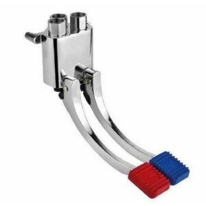 02068 Miscelatore a due pedali per installazione a parete IDRAL