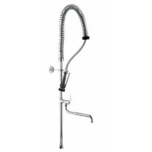 09420 Gruppo doccia prelavaggio stoviglie H=1200 mm con rubinetto IDRAL