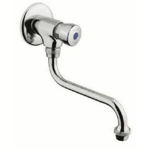 08015E Rubinetto per lavabo serie CLASSIC a parete con comando a pulsante  IDRAL