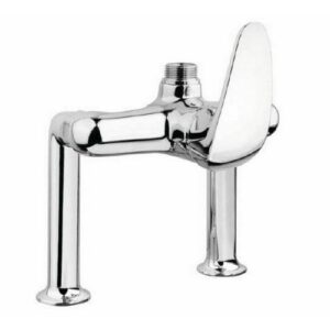 09485 Miscelatore monocomando biforo con squadrette,uscita superiore 3/4" IDRAL