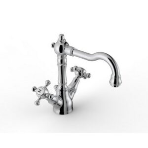 55013102A00CRCR Rubinetto lavabo cromato Classic Kent 2 ZAZZERI - immagine 1