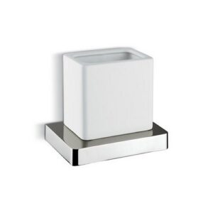62905.21.018 Porta bicchiere a muro ceramica cromo NEWFORM