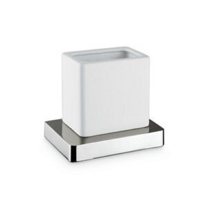 62955.21.018 Bicchiere da appoggio ceramica cromo NEWFORM