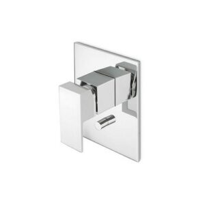 66470E.21.018 Parte esterna miscelatore monocomando ad incasso con deviatore a due uscite, ingressi ed uscite da 1/2" cromo NEWFORM