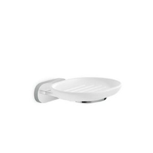 67200.21.018 Porta sapone a muro ceramica bianca cromo NEWFORM