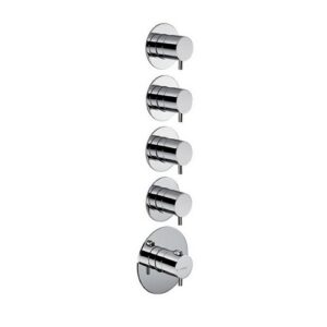 67601E.21.018 Parte esterna miscelatori termostatici multiutenza doccia ad incasso con 4 uscite 3/4" cromo NEWFORM
