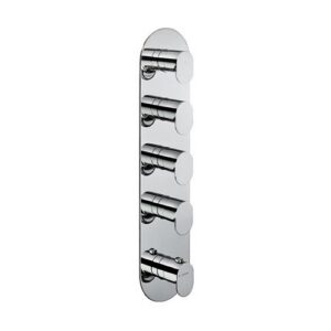 67634E.21.018 Parte esterna miscelatore termostatico multiutenza doccia ad incasso con 4 uscite 3/4" cromo NEWFORM