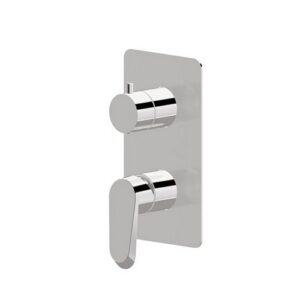 68974E.21.018 Parte esterna miscelatore monocomando ad incasso con deviatore meccanico a 2 uscite 1/2" cromo NEWFORM